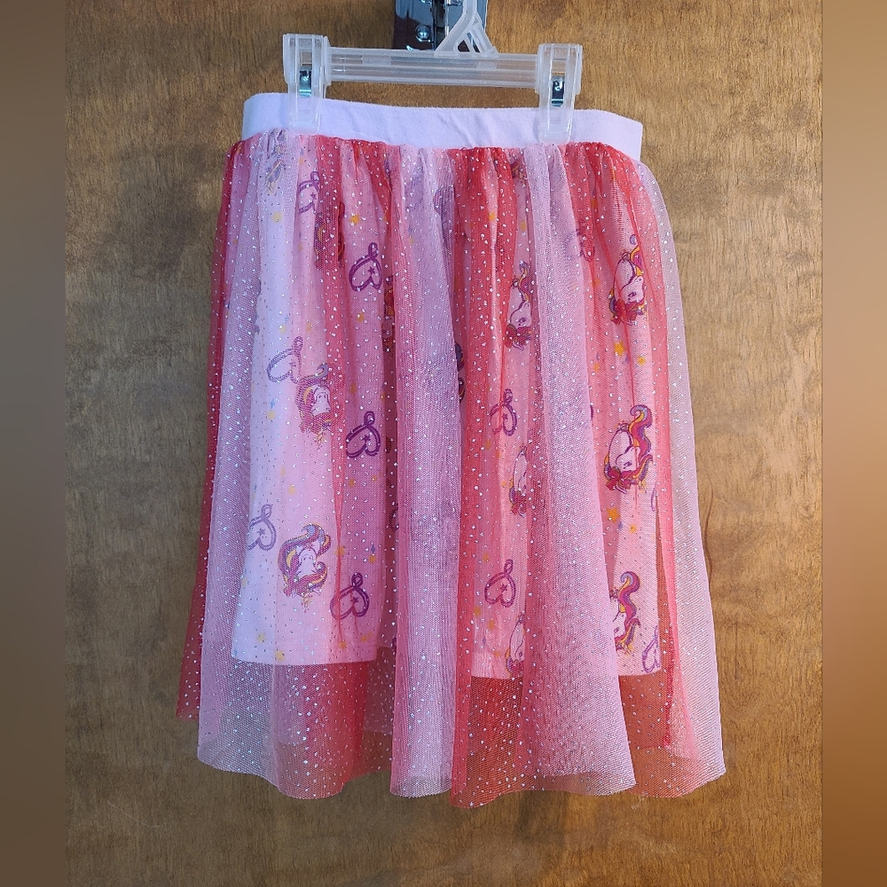 JoJo Siwa Pink Tulle Skirt with Glitter Accents